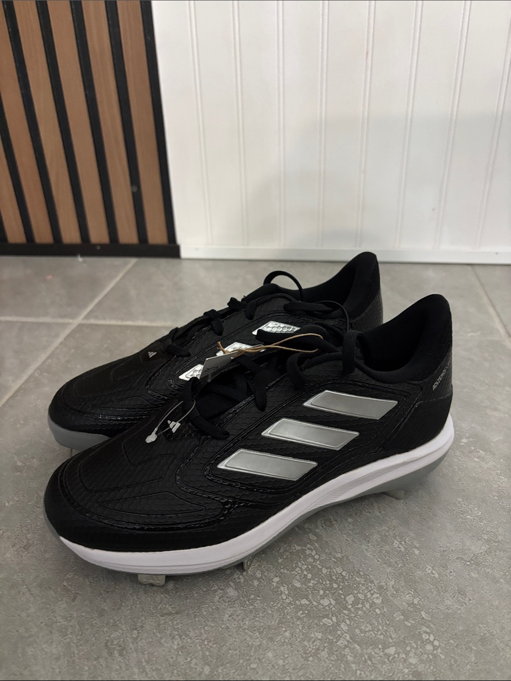 Adidas Womens Adizero Purehustle 3 Core Black/Silver Metallic/White 7 - Picture 4 of 8
